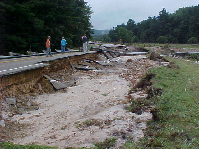STH 80 Highway washout